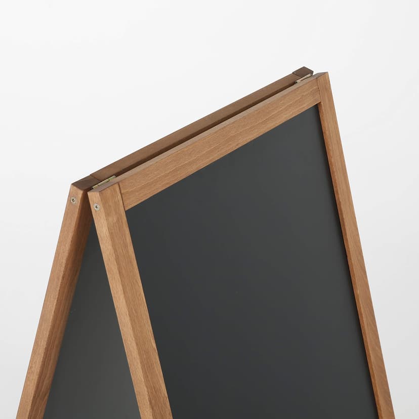 Display Sales Outdoor Chalkboard 54×95 cm | Weatherproof Wooden A-Board | Magnetic Pavement Sign with Beech Frame | Double-Sided A Frame Sign Board for Cafes, Shops, Bars and Restaurants - 3