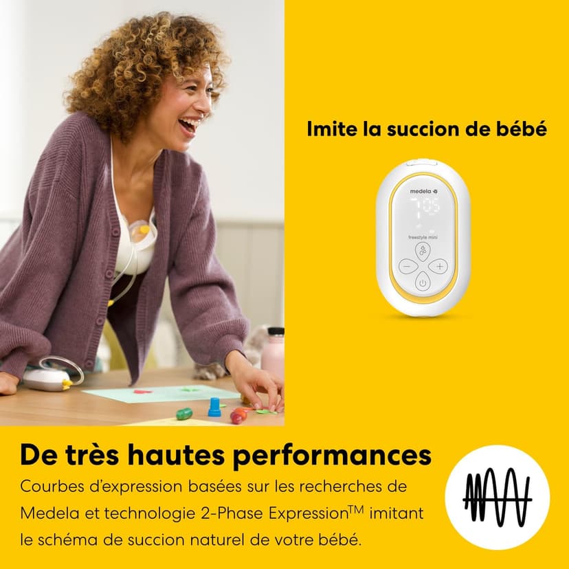 Medela Freestyle Mini Hands-Free Double Electric with Hands-Free Cups & Rechargable Battery. - 5