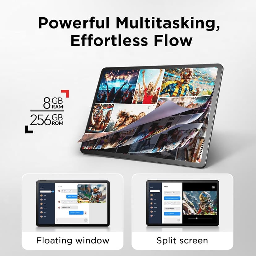 TCL NXTPAPER 14 + Flip Case + T-Pen - NXTPAPER 14 Inch Wi-Fi Display Tablet 16GB RAM (8GB+8GB Ram Expansion) 256GB ROM Battery 10000mAh Fast Charging 33W - Charger + Case and Pen, Grey - 7