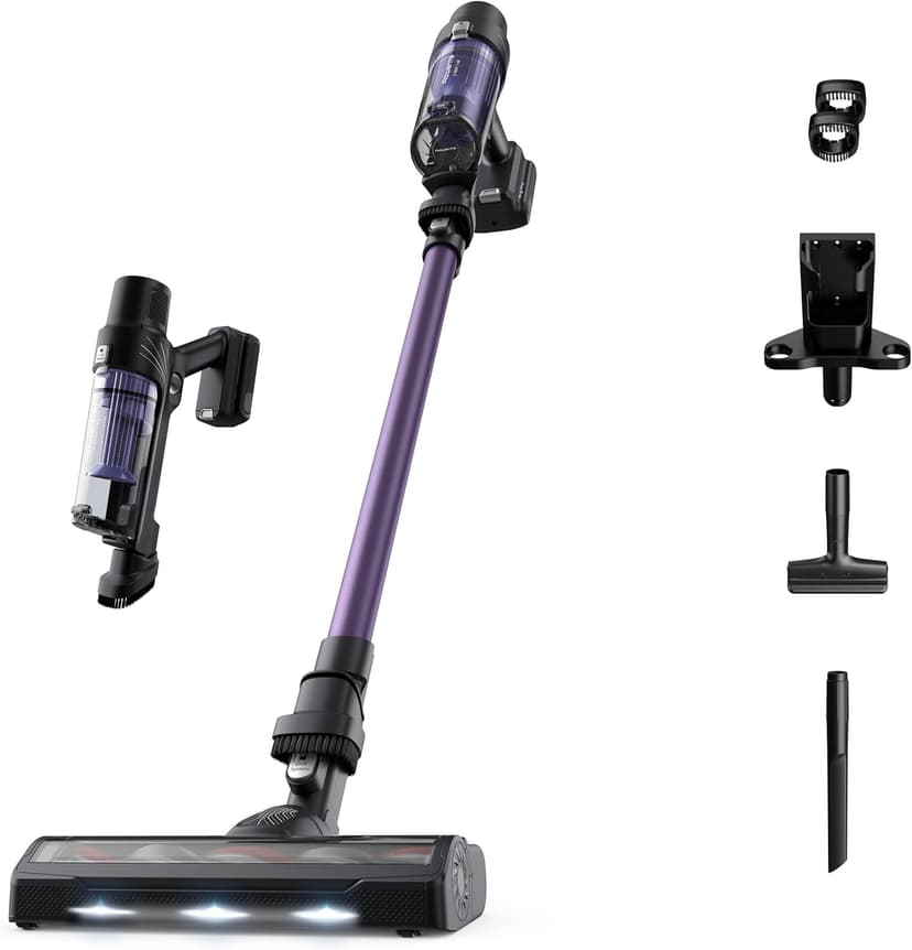 Rowenta X-Pert 7.60 Aspirateur Balai sans fil, Ultra Léger, Puissant 140W, Polyvalent, Autonomie 45min, Efficace tous Types de Sols, RH6A31WO, Violet - 1