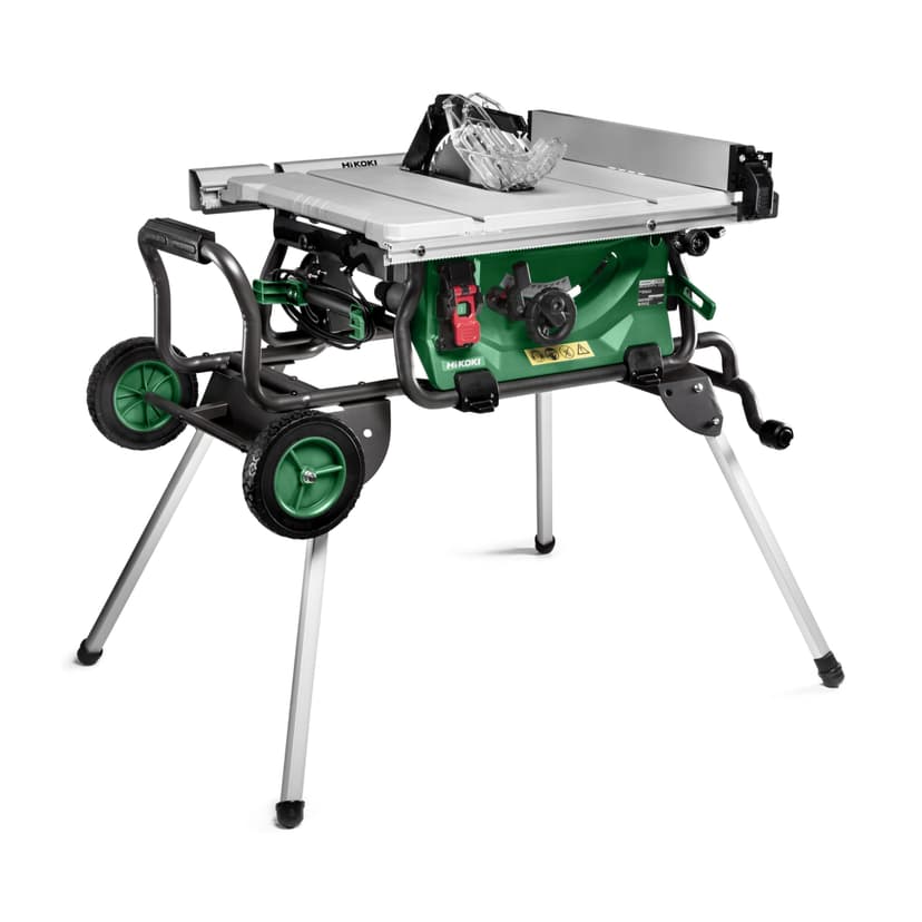 HiKOKI Tischkreissäge C10RJ (1500W, Sägeblatt Ø255mm, Softstart, Parallelanschlag, Tischverbreiterung, Elektrische Bremse, Überlastschutz, Sägeblatt, INKL. Untertisch mit Rädern) - 9