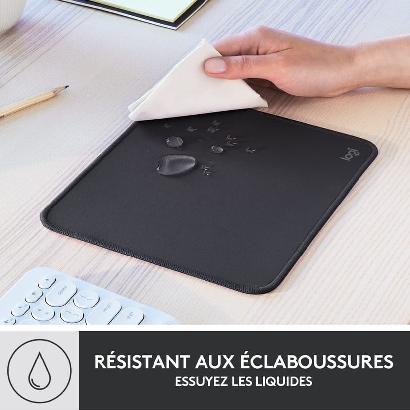 Logitech MX Vertical Ergonomic Mouse, Multi-Device, Bluetooth or 2.4GHz Wireless with USB Unifying Receiver, Mouse Pad - Studio Series, Computer Mouse Mat with Anti-slip Rubber Base, Easy Gliding - 4