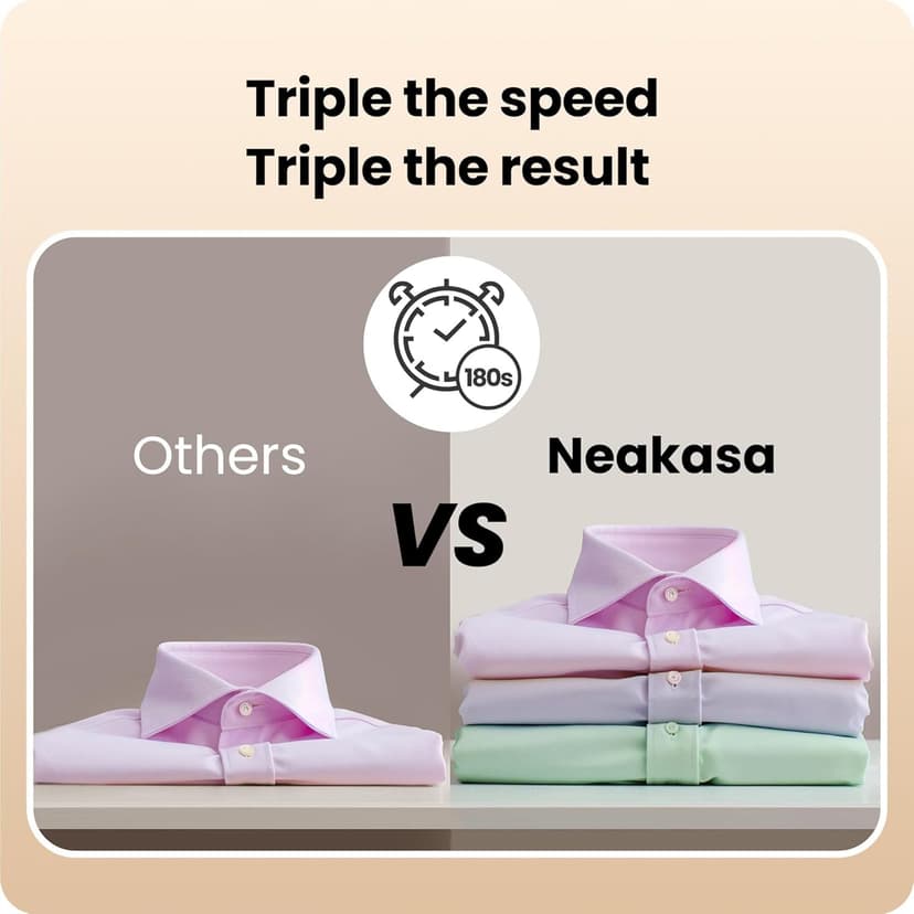 Neakasa Magic 1 Vacuum Steamer, Handheld Travel Garment Steamer for Clothes, 2300Pa Suction for Clothes Grips, Steamer Iron 2 In 1, Ready to Wear (220V-240V) - 4