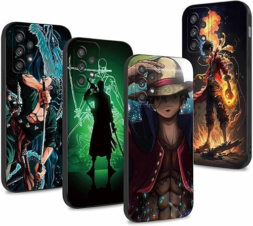 4 Piece Case for Samsung A52 4G 5G/A52s 5G 6.5 Inch, Anim…