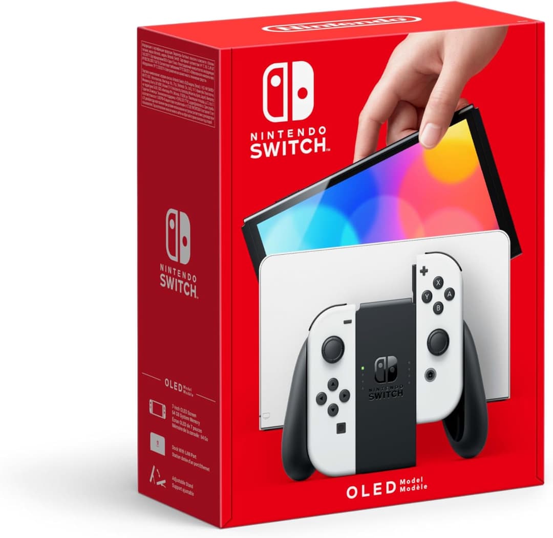 Nintendo Switch (OLED) console de jeux portables 17,8 cm (7") 64 Go Écran tactile Wifi Blanc