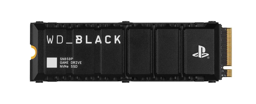 WD_BLACK SN850P 4TB PS5 SSD, Officially Licensed for PlayStation 5, Read Speeds Up to 7300 MB/s, M.2 2280 PCIe NVMe, Exclusive Heatsink Design, Internal Gaming SSD