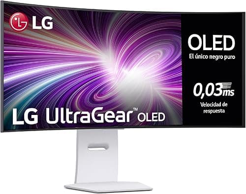 LG 39GS95QE-W WQHD OLED Display, 39-inch, 3440 x 1440, 21:9, 0.03ms, 240Hz, F Classification, Micro Lens Array+ Technology, DisplayHDR True Black 400, White
