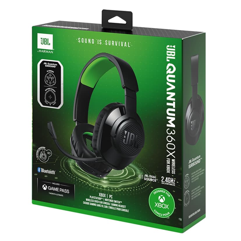 JBL Quantum 360X Wireless Bluetooth Gaming Headset with Microphone for Xbox, Compatible with Other Consoles, 22-Hour Battery Life, Black - 4