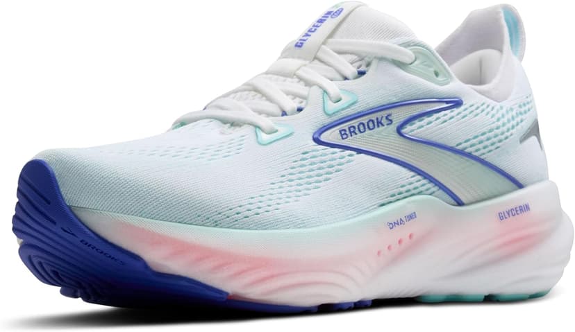 BROOKS 1204341B110 Glycerin 22 Women White/Limpet Shell/Amparo Blue UK 7.5 - 1