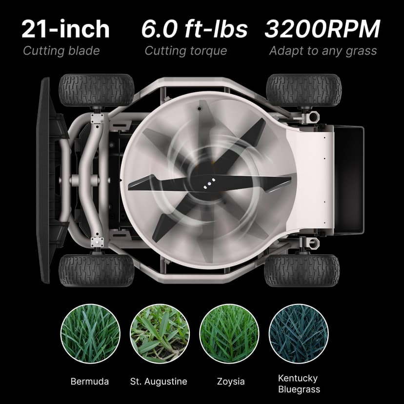 Tondeuse à Gazon télécommandée Mowrator S1 4WD – 56V 12Ah, Largeur de Coupe 53 cm, Hauteur réglable 3,8–11 cm, Pente Jusqu’à 75% (37°), Jusqu’à 3 000 m² - 5
