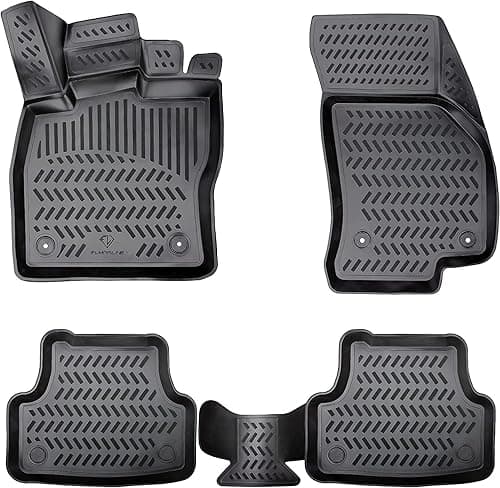 ELMASLINE Lot de tapis de sol en caoutchouc 3D pour Renau…