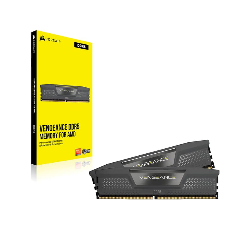 CORSAIR Vengeance DDR5 32Go (2x16Go) DDR5 Jusqu'à 6000MHz CL36 AMD Expo Intel XMP iCUE Mémoire Informatique Compatible - Gris (CMK32GX5M2E6000Z36) - 7