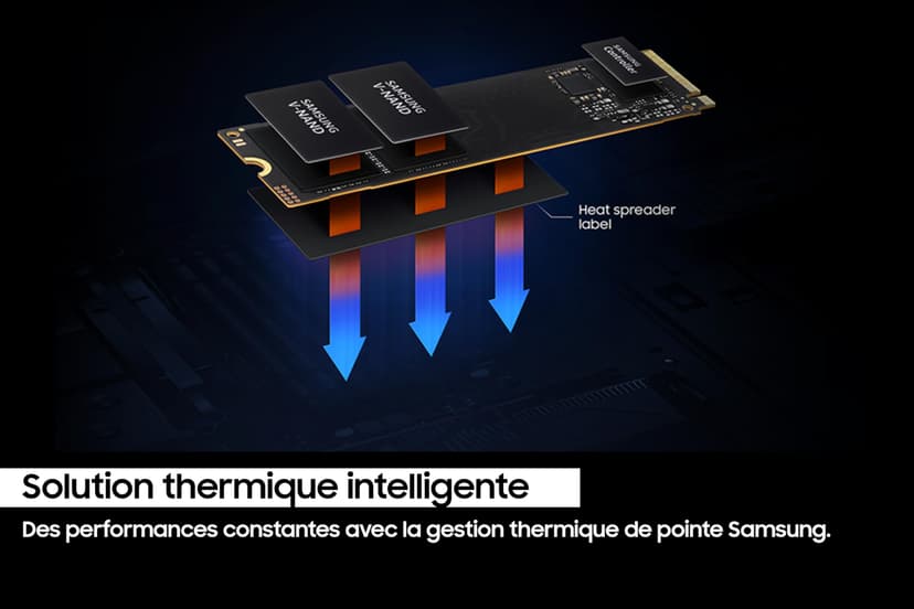 Samsung 990 EVO NVMe M.2 SSD 1 TB, PCIe 4.0 x4 / PCIe 5.0 x2, NVMe 2.0 (2280), read/write speeds up to 5,000/4,200 MB/s, Internal SSD (Solid State Drive), MZ-V9E1T0BW - 8