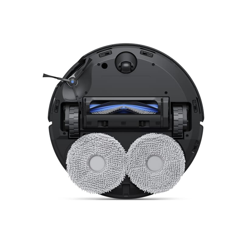 ECOVACS DEEBOT T50 OMNI Robot Vacuum Cleaner, 15000 Pa, Extendable Side Brush and Floor Washer, ZeroTangle 2.0, Warm Water Wash at 75 °C, Ultra Slim 81 mm, Black - 7
