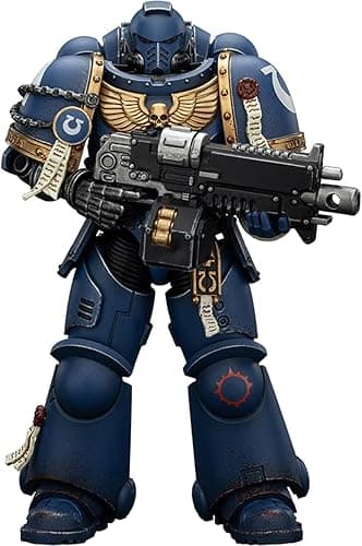JOYTOY Warhammer 40k Space Marine 2, Ultramarines Brother Chairon-Collectors Edition 1/18 Figurine d'action, à collectionner et à afficher