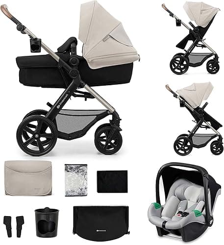 Kinderkraft, MOOV 2, Poussette 3 en 1 Travel System avec …
