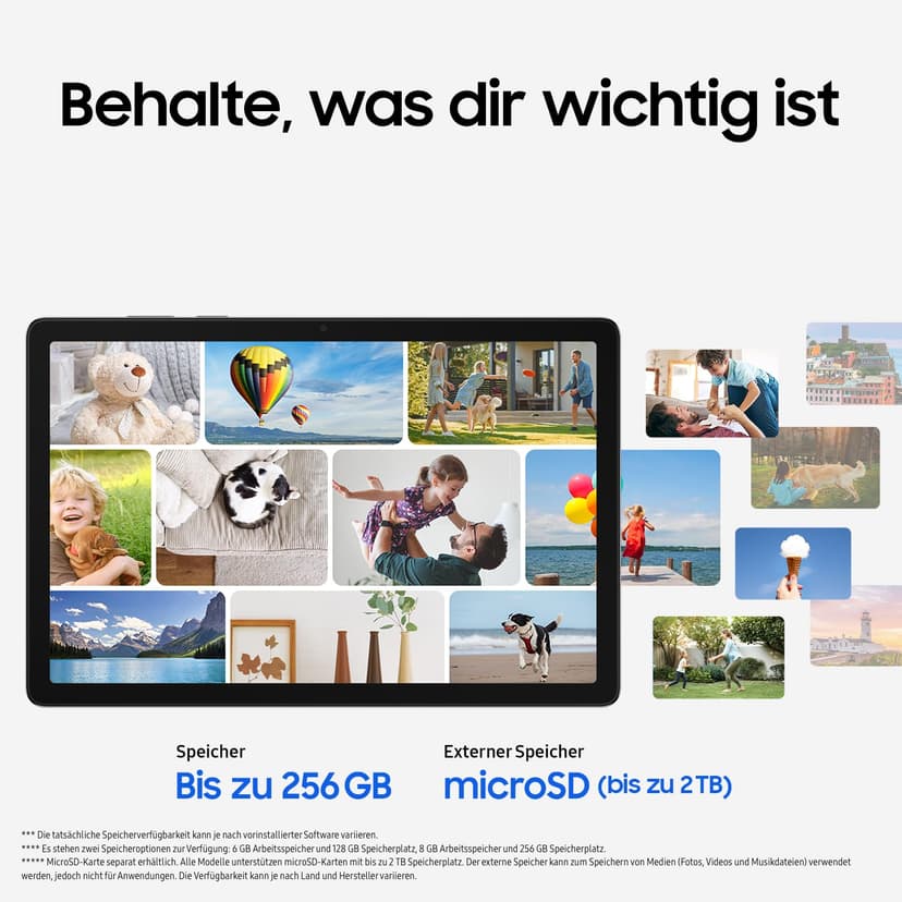 Samsung Galaxy Tab A11+, AI Tablet, 11 Zoll Display, 90 Hz Bildwiederholrate, 128 GB Speicher, 6 GB RAM, Android, Dolby Atmos Quad-Lautsprecher, Gray, 3 Jahre Herstellergarantie - 4