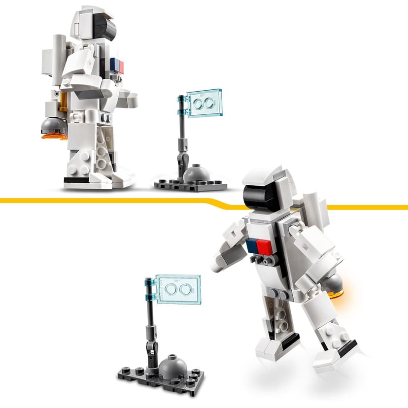 LEGO 31134 Creator 3 in 1 Space Shuttle Toy to Astronaut Figure to Spaceship, Building Toys for Kids, Boys, Girls Aged 6 and up, Creative Gift Idea - 4
