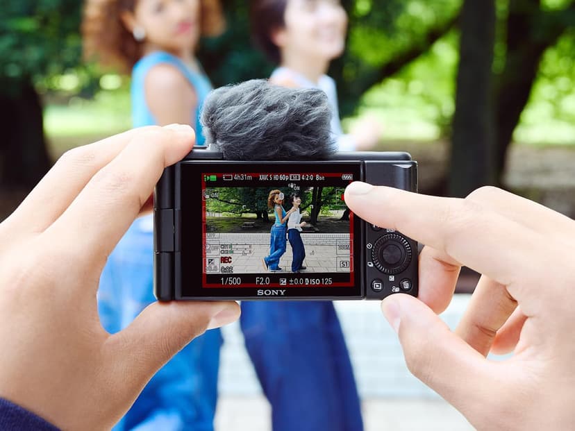 Sony Vlog camera ZV-1F | Digital Camera (Vari-angle Screen, 4K Video, slow motion, Vlog features) - Black - 6