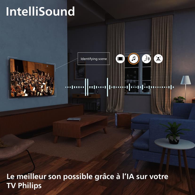 Philips 50PUS7000 4K LED Smart TV - Écran 50 Pouces avec Plateforme Pixel Precise Ultra HD, Titan OS et Son Dolby Atmos - Compatible Alexa et Assistant Vocal Google - 9