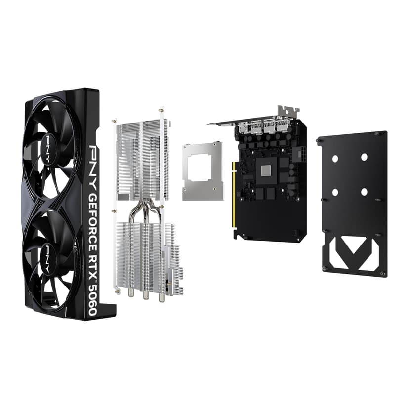 PNY GEFORCE RTX™ 5060 8GB Dual Fan DLSS 4 Graphics Card - 2
