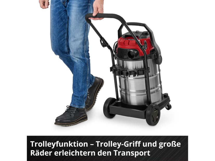 Einhell Water and dust vacuum cleaner TC-VC 3080 SACL (1150 W, capacity 220 mbar, tank 30 l, filtration class L, HEPA filter, filter cleaning, servo socket, with accessories) - 9
