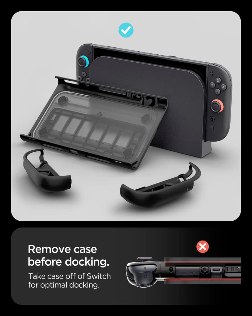 Spigen Snap Switch Case Compatible with Nintendo Switch 2 - Black - 7