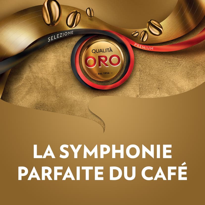 LAVAZZA - Café Grain Lavazza Qualità Oro - 100 % Arabica - Café Grain Italien - Intensité 5 - Paquet de 1 kg - 2