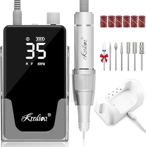 Kredioo Ponceuse pour Ongles 35000RPM Professionnelle Por…