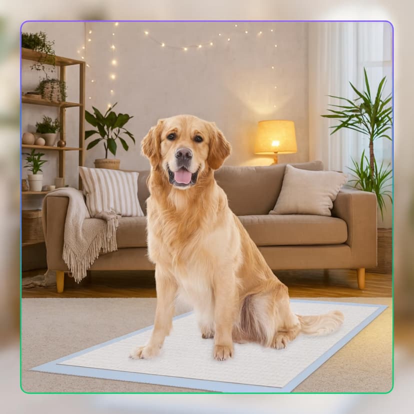 Pack of 100 Training Pads for Dogs 45 x 60 cm Dog Toilet Incontinence Bed Pad 6-Layer Design Dog Accessories Quick Drying Puppies Elderly Dogs Absorbent Changing Mat - 2
