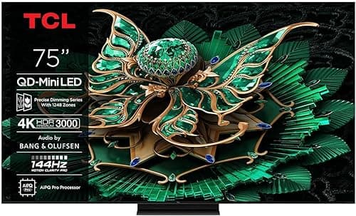 QD-MINI LED 144HZ, 4600PPI, 1248Z, Son B&O 2.2, Dolby Screw IQ-Atmos, DTS TCL - 75C7K