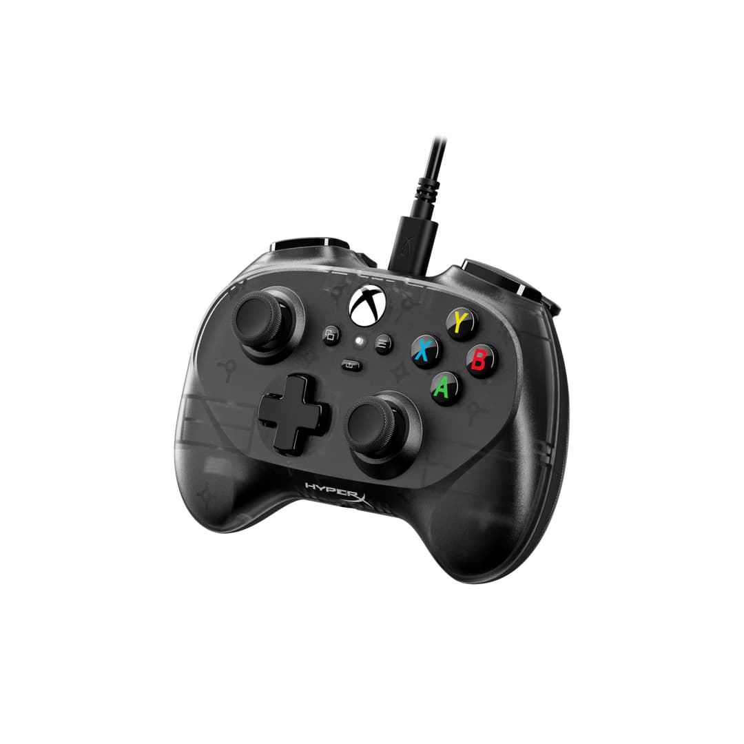 HyperX Clutch Tan - Manette gaming mini compacte noire avec câble pour Xbox Series X|S sous licence et fonctionnalité complète