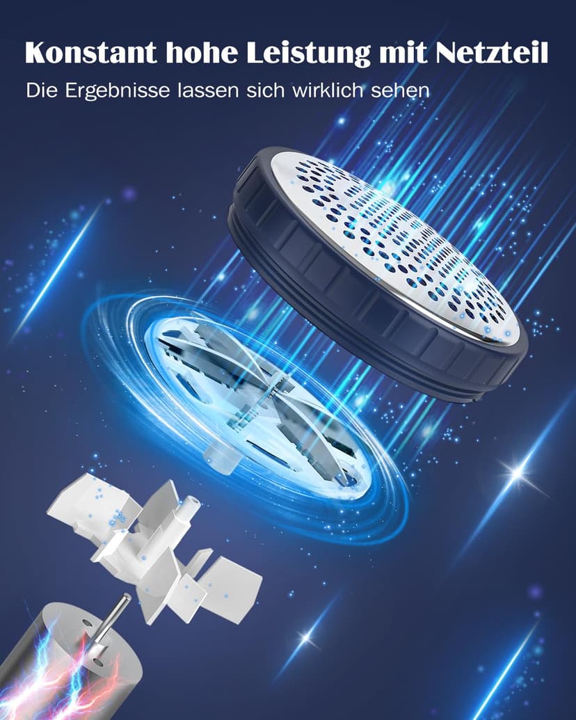 BEAUTURAL Rasoir Anti-Bouloche Professionnel, Rasoir de Peluches Puissant et Efficace pour Les Vêtements et Les Meubles, Adaptateur Secteur ou Alimenté par Batterie, Spécial pour Votre Famille - 2