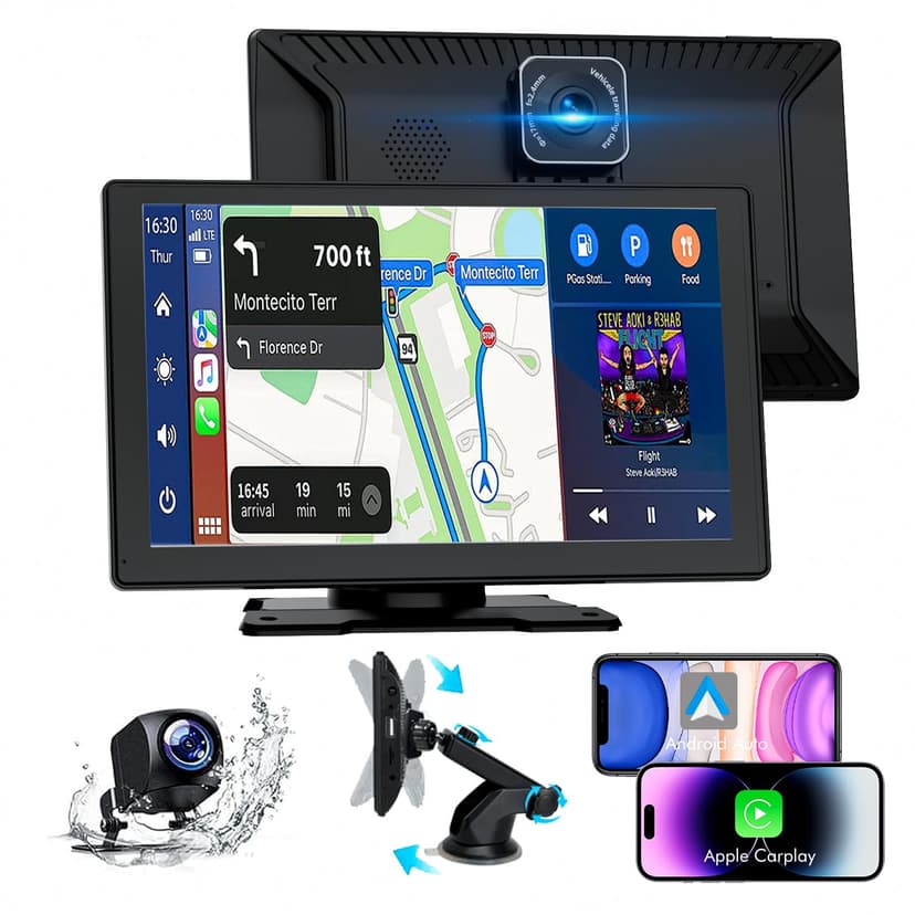 Carplay Voiture, 9" Autoradio Carplay pour Apple & Androi… - 1