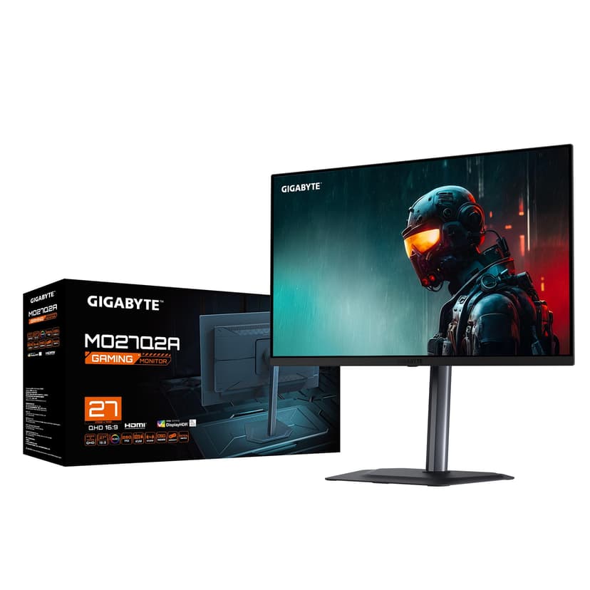 Gigabyte MO27Q2A 27” OLED 2K QHD Gaming Monitor - 2560 x 1440, 280Hz, 0.03ms, 250 cd/m², FreeSync Premium Pro, DisplayHDR True Black 400, HDMI 2.1, DisplayPort 1.4 - 7