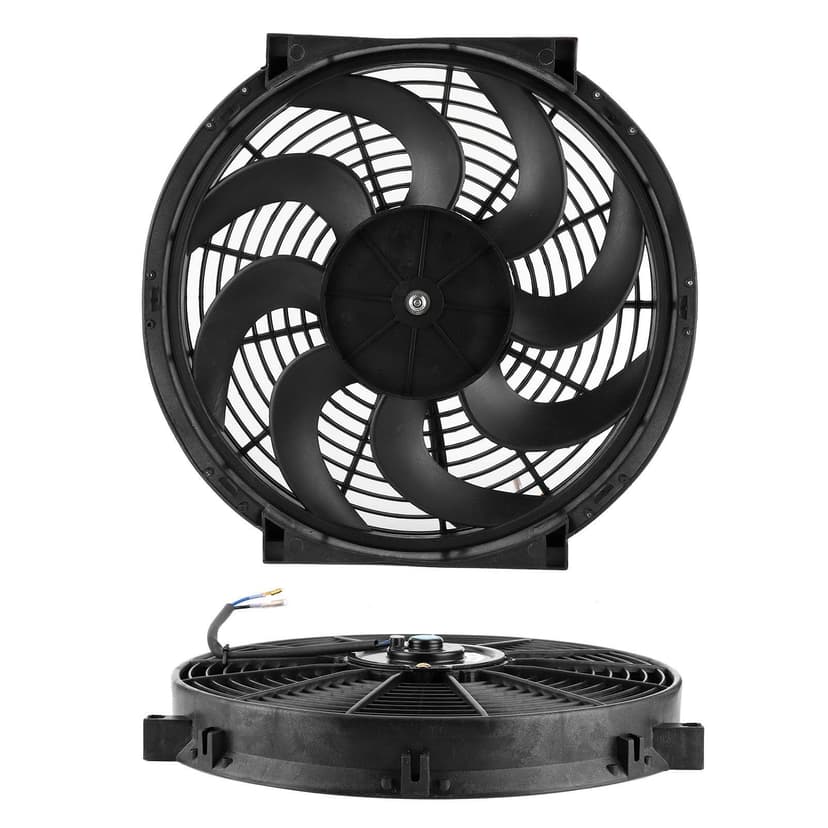 14 Pouces Ventilateur Mince Push Pull Radiateur électrique Ventilateurs Universels Voiture Pièces Modifiées 12V 90W Kit de Montage - 5
