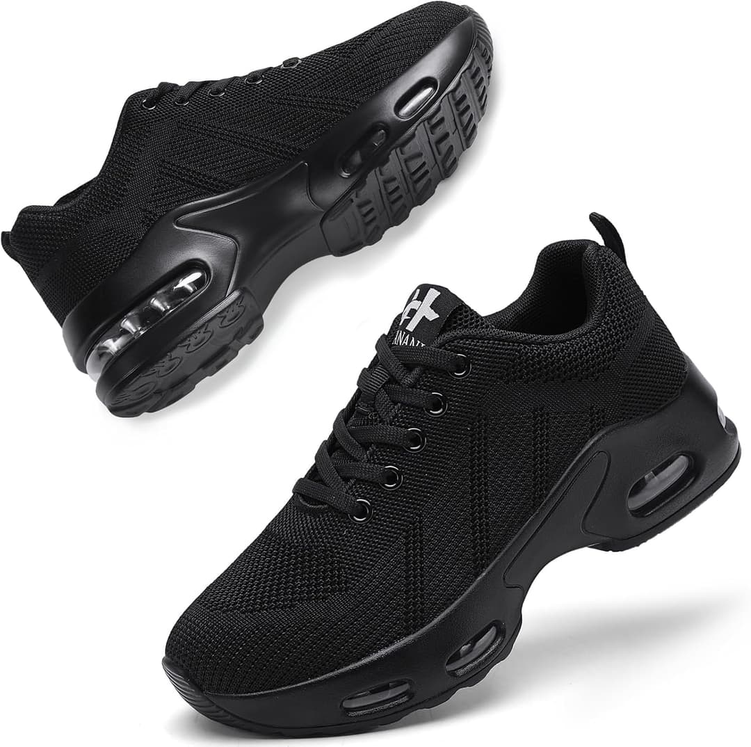 Running Shoes Women's Trainers Breathable Jogging Shoes Lightweight Non-Slip with Air Cushion Trainers Road Running Shoes Walking Shoes Gym Fitness Women Running Shoes