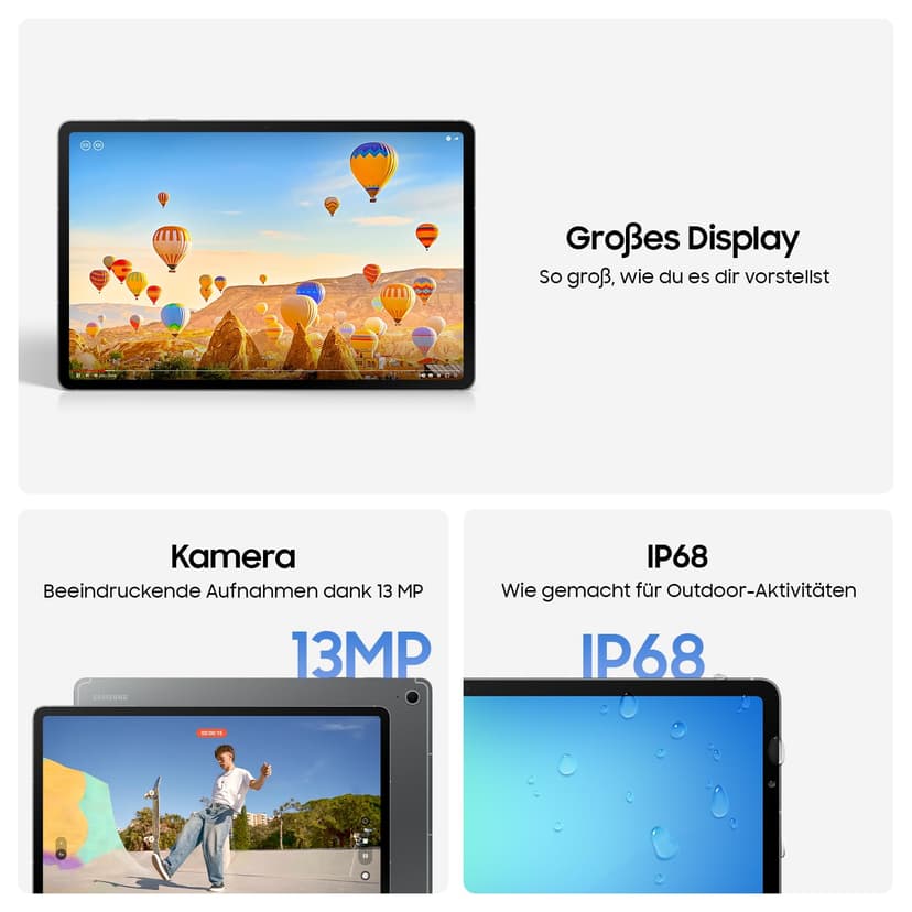 Samsung Galaxy S10 FE AI Tablette, Android Tablet, 128 Go de mémoire, 8 Go de RAM, écran 27,70 cm/10,9", avec S Pen, Wi-FI, Batterie Longue durée, Argent - 4