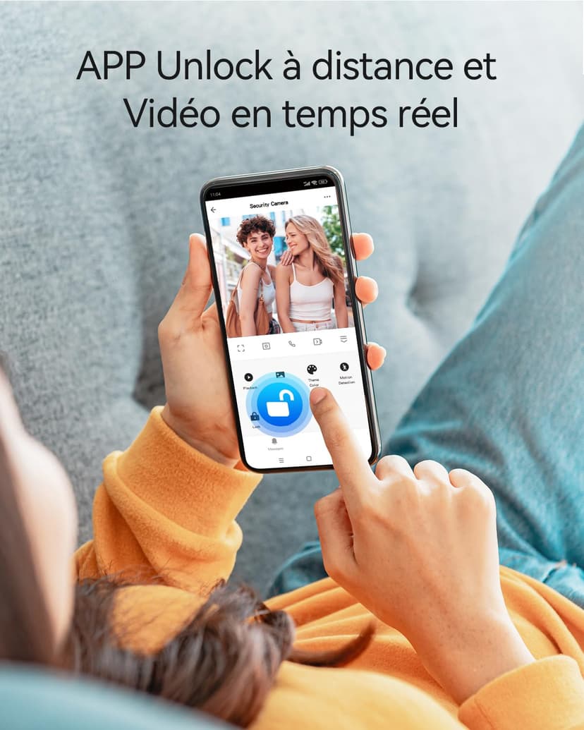TMEZON 2 Fils Visiophone Connecté Interphone Vidéo Filaire, IP 7’’ Moniteur Ecran Tactile, 1080P Sonnette de Caméra Vision Nocturne, APP Déverrouillage à Distance, Badges RFID, Detection Humaine, M790 - 2