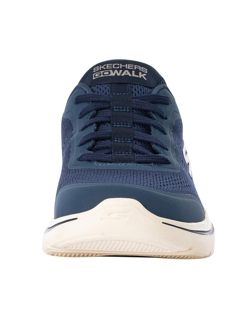 Skechers Go Walk Arch Fit 2.0 Simplicity 2 Baskets pour Homme, Textile synthétique Bleu Marine, 41.5 EU - 3