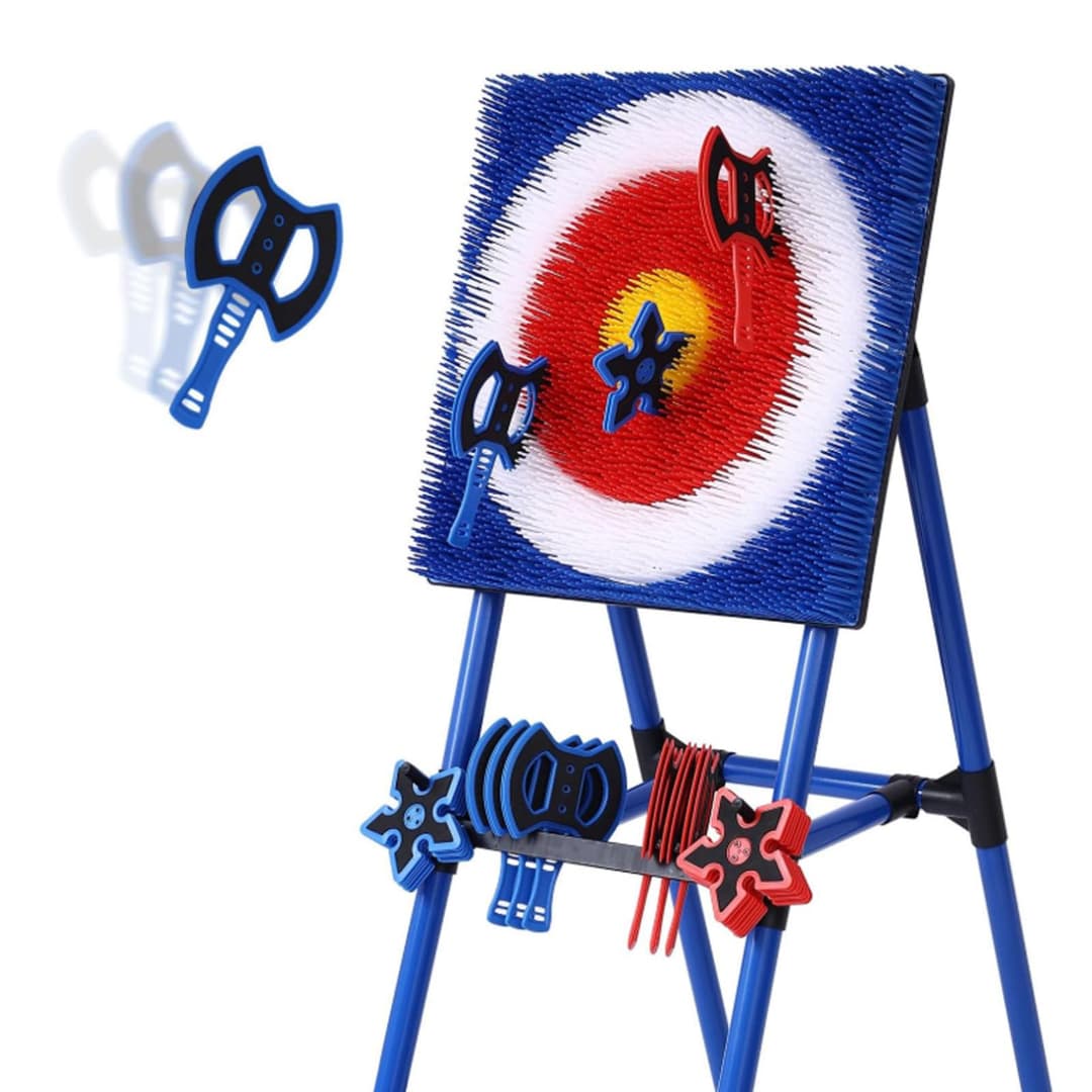 Axe Throwing Game Set with Metal Steel Frame, Includes 8 …