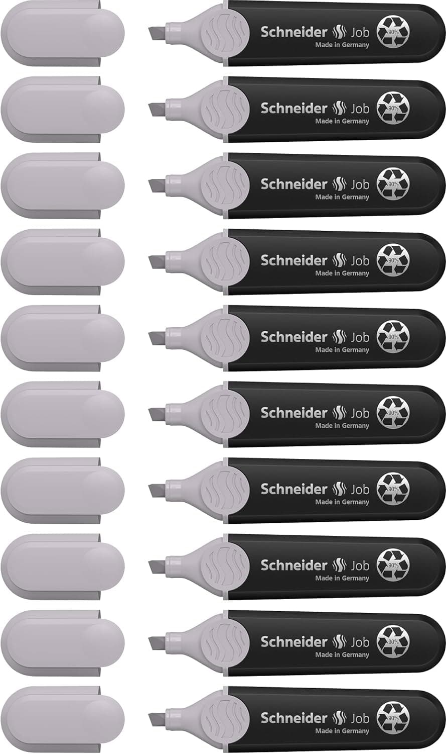 Schneider Job 150 Pastel Highlighters (Turquoise, Mint, Lilac, Rose, Peach, Vanilla) Pack of 6