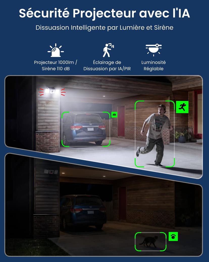 Reolink 2K 150° Security Cameras Wireless Outdoor Solar Floodlight Cam, Up to 1000lm Light & Siren Alarm, AI/PIR Motion-Activated Floodlight, Color Night Vision, WiFi 6 2.4/5GHz, IP66 for Garage, Yard - 3