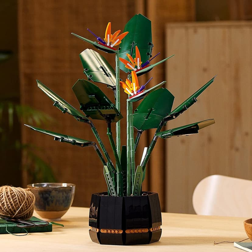 LEGO Icons 10289 L'Oiseau de Paradis, Fleurs Décoratives, Maquette Botanical Collection, Construction Plantes, pour Adultes - 5
