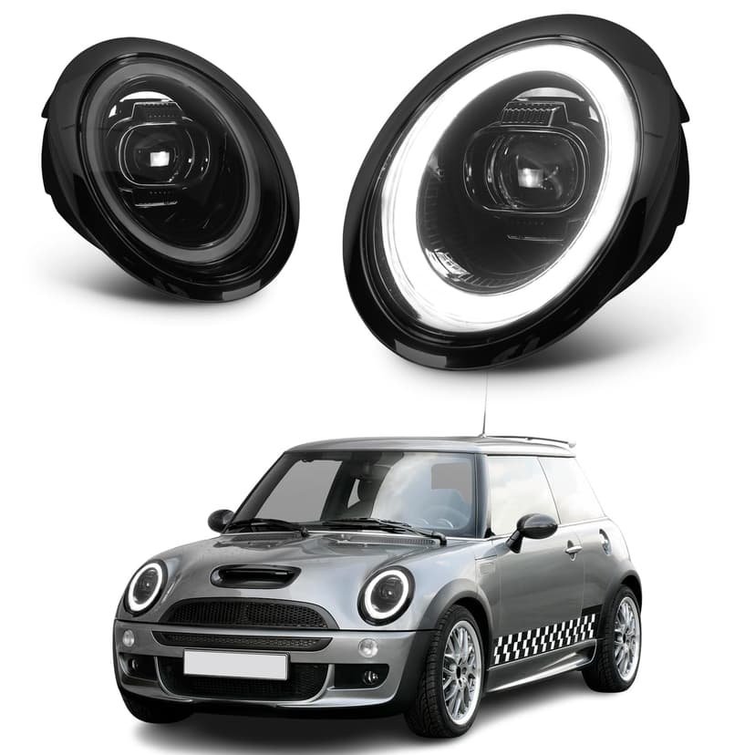 CKCD LED Phares pour Mini Hayon Cabriolet R50 R52 R53 200… - 1