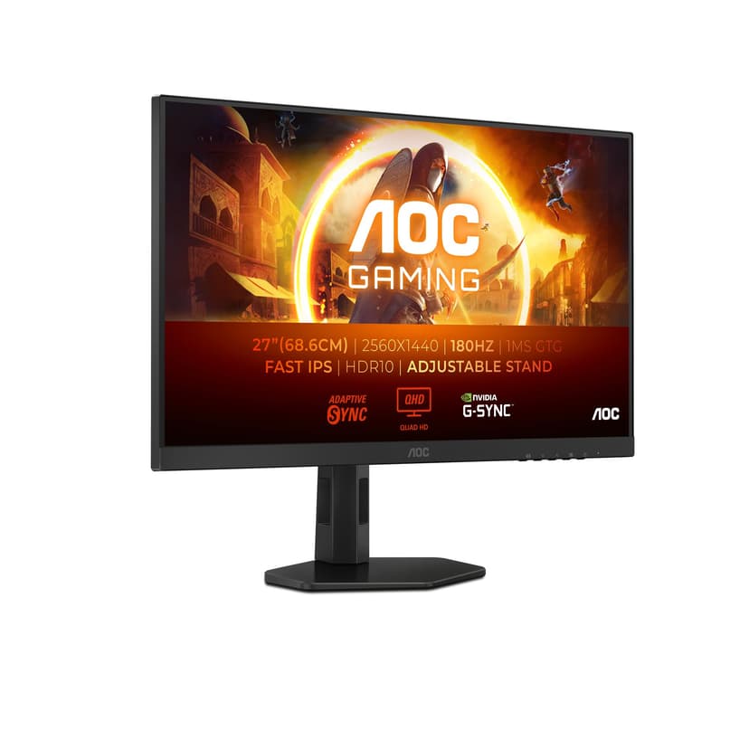 AOC Q27G4XF 27 inch WQHD Gaming Monitor 180Hz, Fast IPS P… - 1
