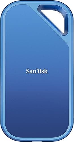 SANDISK Creator Pro Portable NVMe SSD 1TB (up to 2000 MB/s read/write speeds for demanding workflows, 3 Meter drop protection, IP65 water & dust resistance, 1 Month Adobe Creative Cloud included)