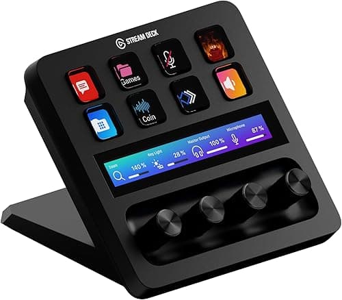 Elgato Stream Deck +, Audio Mixer, Production Console and Studio Controller for Content Creators, Streaming, Gaming, with customizable touch strip dials and LCD keys, works with Mac and PC