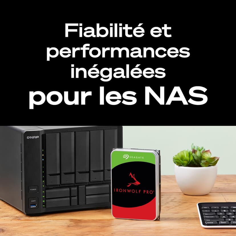 Seagate IronWolf Pro 28TB, NAS internal hard drive, 3.5", 7200 U/Min, CMR, 512 MB Cache, SATA 6 GB/S, Data Rescue Service (ST28000NTZ00) - 4