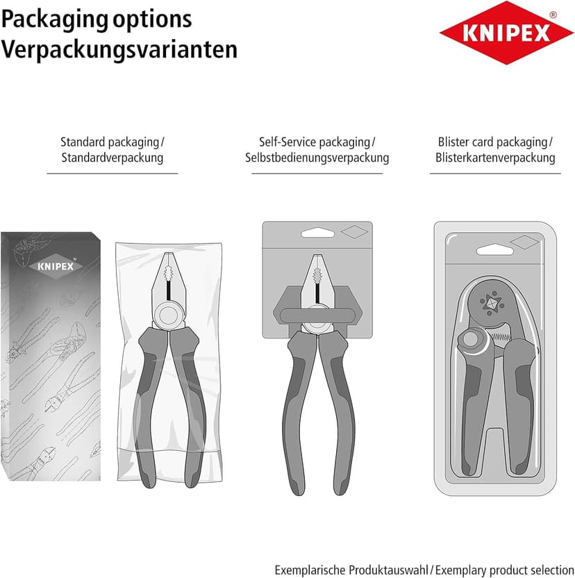 KNIPEX Insulation Stripper with Opening Spring, Universal with Multi-Component Handles 160 mm, 11 02 160 - 6